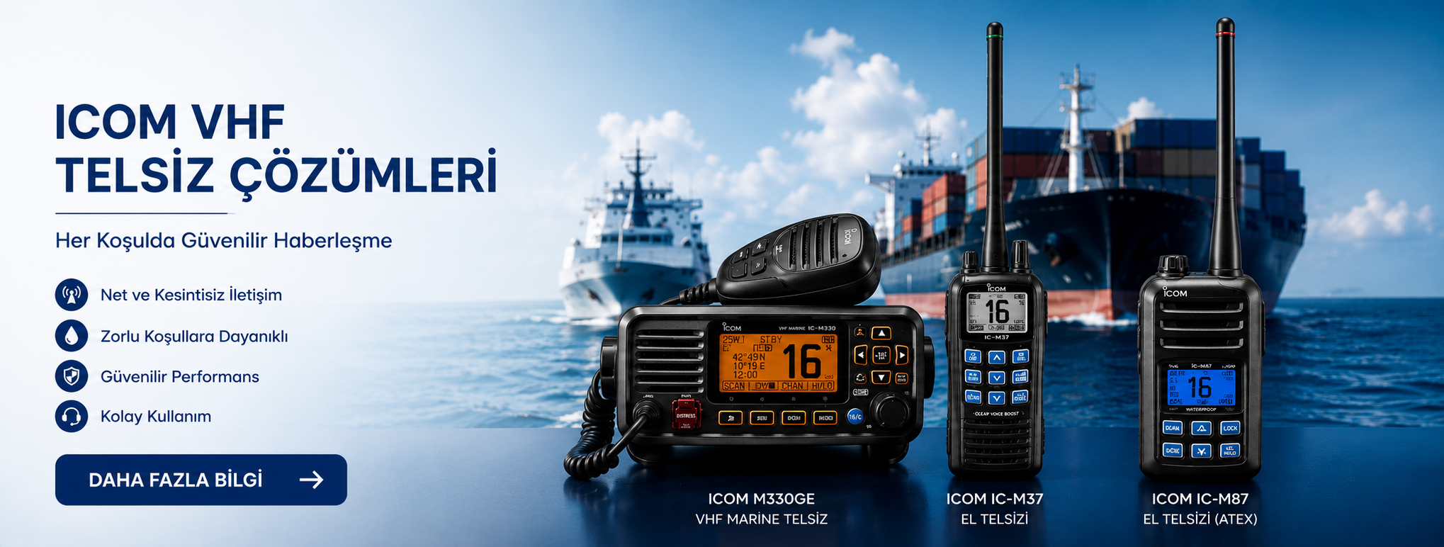 vhf marine gemi telsizleri ve güvenlik sistemleri